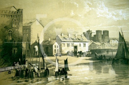 Old Custom House and Castle, c1680